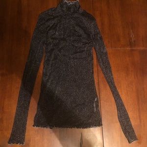 Free People Mesh Long Sleeve Top